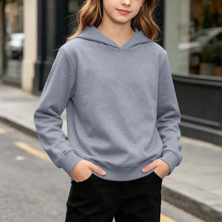 トップス Loncino hoodie gray S MIKADO sad kid yaz Annhoo Kids Hoodies Tops for Boy Fashion Solid Color Long Sleeve