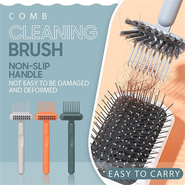 Cepillo De Limpieza De Peine 2 En 1, Herramienta Limpiadora De Cepillos Para El Cabello, Rastrillo, Herramienta De Limpieza Para Eliminar El Polvo Del Cabello, Hogar Y Salón ANGGREK EG1034