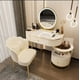 thumbnail image 1 of Drawer Chair Toilet Dressing Table Shelf Container Dressing Table Makeup Vanity Living Room Penteadeira De Maquiagem Bedroom Set My Lux Decor Round, 1 of 28