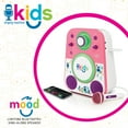 thumbnail image 3 of Singing Machine Kids Mood LED Glowing Bluetooth Sing-Along Speaker w/Wired Youth Microphone, SML250PP, Pink/Purple, 3 of 11
