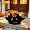 thumbnail image 5 of Gifts for Kids! Halloween Candy Bucket Trick or Treat Crochet Cotton Ghost Bats Cats Treat Snack Goodie Small Gift Basket 6.7in for Kids Party Favors by MPOISVA, 5 of 7