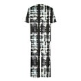 thumbnail image 6 of Moxiu Capri Pjs Sets for Women 2 Piece Pajama Sets Short Sleeve Round Neck Top with Capri Pants with Pockets Sleepwear Loungewear 2025 Multicolor,XXXL, 6 of 7