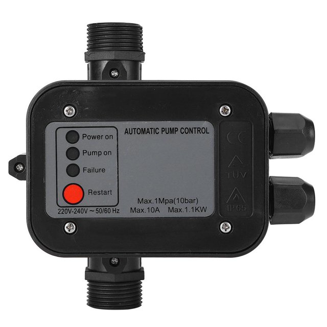 Controlador De Presión Automático Del Interruptor De Presión De La Bomba De Agua Autocebante Negro De 220V seitruly TO005632-02