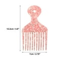 thumbnail image 4 of Unique Bargains Wide Tooth Hair Pick Comb Hair Styling Tool for Men Women Pink 4.8 Inch, 4 of 7