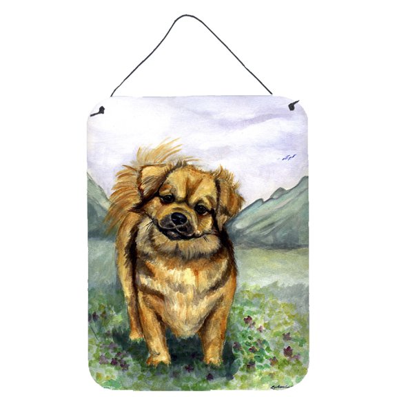 Carolines Treasures 7075DS1216 Tibetan Spaniel Wall or Door Hanging Prints 12x16 multicolor