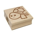 thumbnail image 1 of Peeking Turtle Square Rubber Stamp Stamping Scrapbooking Crafting - Medium 1.75in, 1 of 7