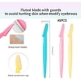thumbnail image 2 of 45 Pcs Rasoirs à Sourcils, Rasoir dermaplane, Rasoir facial, Rasoir facial pour Femmes, 2 of 6
