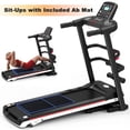 thumbnail image 4 of Ksports Electric Treadmill Bundle with Rack, Mat, and Dumb Bells, Black, 4 of 10