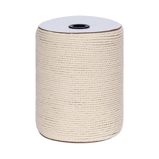 Cuerda de algodón de 3mm X 300m, hilos de cuerda de algodón Diy creativos multiusos, cordón de algodón de macramé trenzado para manualidades para colgar en la pared LingWen 8390612748288