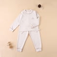 thumbnail image 2 of Jamsmile Toddler Girls Outfits Sets Thermal Long Sleeve Tops And Pants Soft Warm Two Piece Sleepwear Kids Girls Homewear, 2 of 3