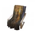 thumbnail image 4 of Beach Soft Flannel Fleece Blanket, Wooden Dock Serene Bangkok Bay Morning Sunshine and Ocean Picture Print, Cozy Plush for Indoor and Outdoor Use, 50" x 70", Dark Blue Yellow Brown, by Ambesonne, 4 of 6