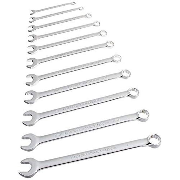 Proto - 11Piece Full Polish Antislip Combination Wrench Set - 12 Pt. (J1200H11T5)