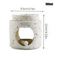 thumbnail image 3 of BYNNIX Colorful Dots Ceramics Oil Burners Aromatherapies Lamp with Tealight Holder and Removable Bowl for Fragrances Diffusions, 3 of 19