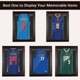 thumbnail image 4 of HOMCOM 32" x 24" UV-Resistant Sports Jersey Frame Display Case - Cherry Brown, 4 of 8