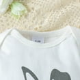 thumbnail image 5 of Byoo Newborn Girls Outfits Easter Letter Graphic Long-Sleeve Romper Pants and Headbands Sweatsuit Sets Summer Daily Clothes Set, Sizes 9-12M, 5 of 9