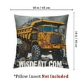 thumbnail image 4 of Old Man Dump Truck Driver Funny Garbage Trucker Throw Pillow, 4 of 7
