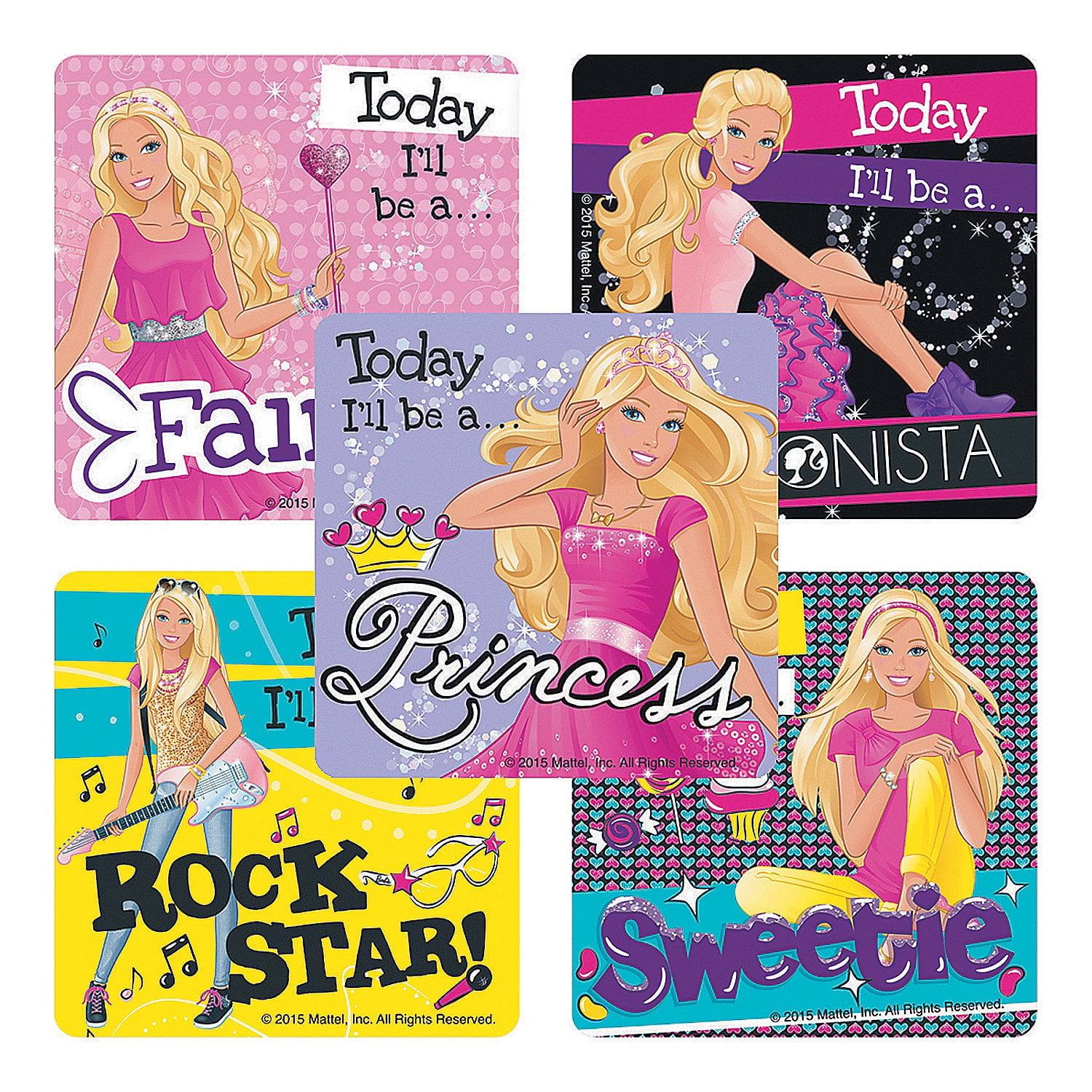 Barbie Stickers (75Pc) - Party Supplies 