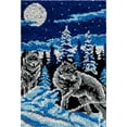 thumbnail image 2 of Two Snow Wolves | Rug Making Latch Hooking Kit, 2 of 9