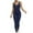 Navy, variant on Women's One-piece Sport Yoga Jumpsuit Running Fitness Workout Tight Pants Outwear
