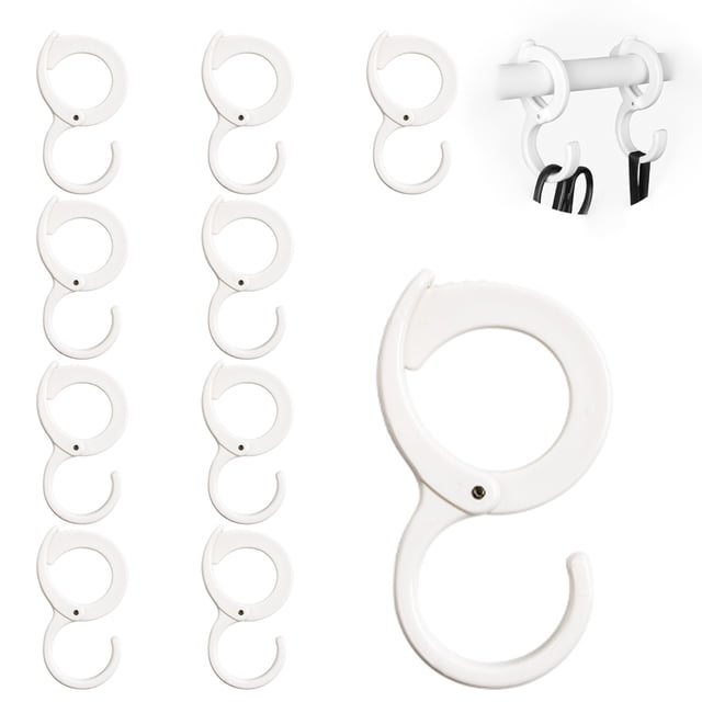 Adjustable Safety Buckle Cross Bar Hook, Heavy Duty Windproof Hook For Indoor Outdoor Use, Multi-function Table Edge Hook, Supports Up To 4Kg (9Lbs), Compact Size, 10PCS