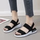 thumbnail image 2 of Sandalias deportivas para mujer, elásticas, planas, de verano, para uso exterior, estilo romano, estilo playero, zapatos de mujer, 2 of 3
