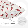 thumbnail image 5 of Bixox Chili Printed Pillow Protector,Super Soft Ideal for Home,Guests,Rentals - 20"x30", 5 of 8