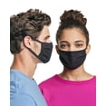 thumbnail image 3 of Hanes Wicking Cotton Masks, 10-Pack Black ONE SIZE Unisex, 3 of 5
