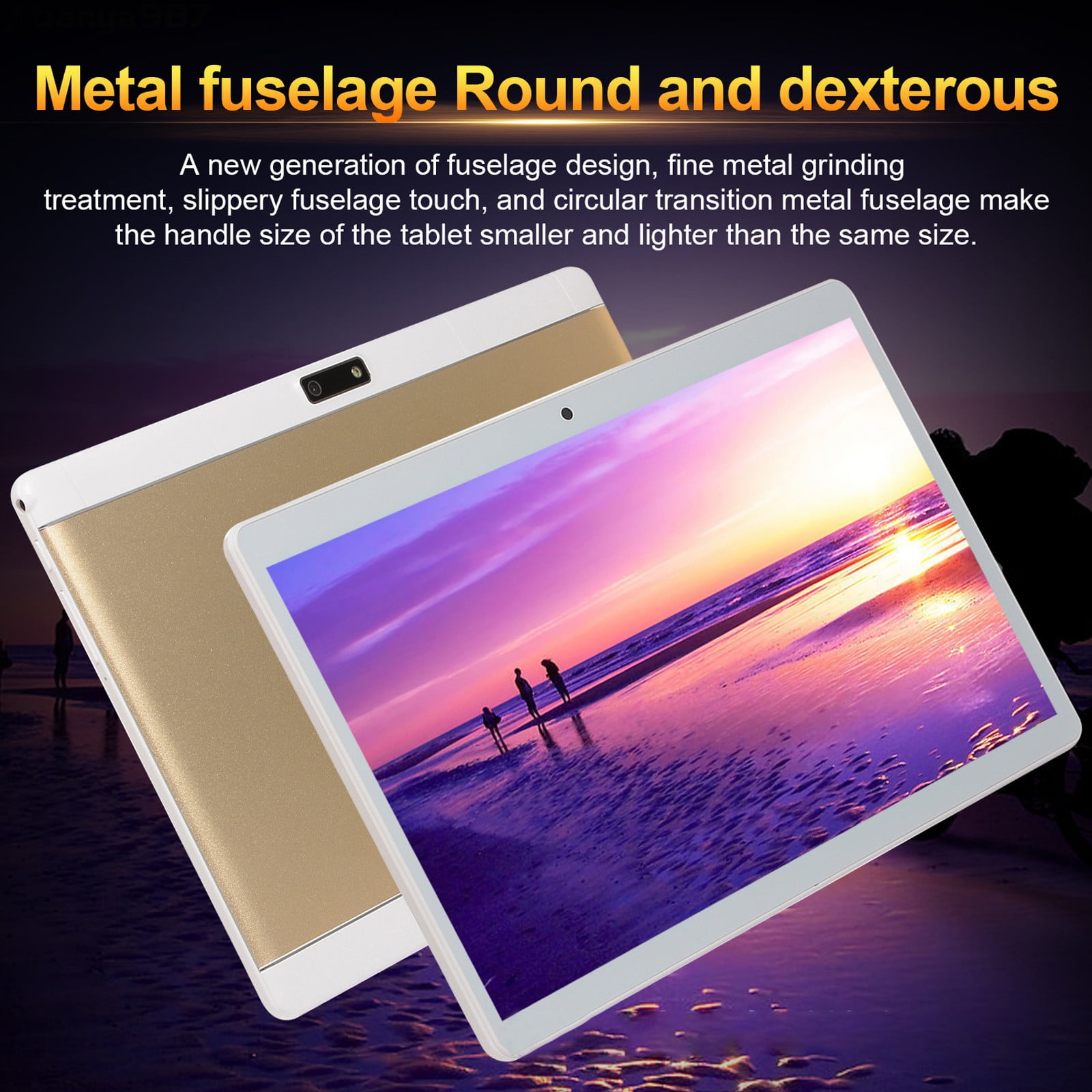 10.1-inch Android Tablet, Octa-Core Processor, 1GB RAM, 16GB Storage, WiFi, Bluetooth, GPS, 0.3MP Front & 2MP Rear Camera
