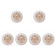 thumbnail image 3 of HILABEE 6Pcs Christmas Macrame Ornaments Crafts Pendants Wood Discs DIY Hanging Pendants for Boho Decor Wedding Christmas Decorations Set C, 3 of 8