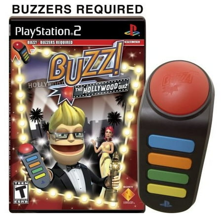 Buzz Hollywood Quiz (software only), Sony Computer Ent. of America, PlayStation 2, (Best Split Screen Ps2 Games)