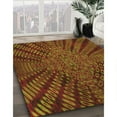 thumbnail image 2 of Ahgly Company Indoor Square Patterned Crimson Red Area Rugs, 6' Square, 2 of 6