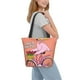 thumbnail image 2 of Disketp Flamingo Riding a Bicycle Bolsa de Hombro Casual para Mujer, Bolso Cruzado para Compras, Viajes y Uso Diario, 2 of 6