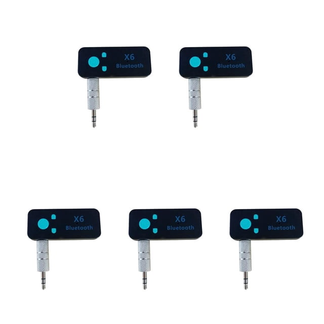Moyic Receptor Bluetooth 5,0 3,5mm coche estéreo Audio música micrófono manos libres adaptador inalámbrico compatible con tarjeta TF Type2