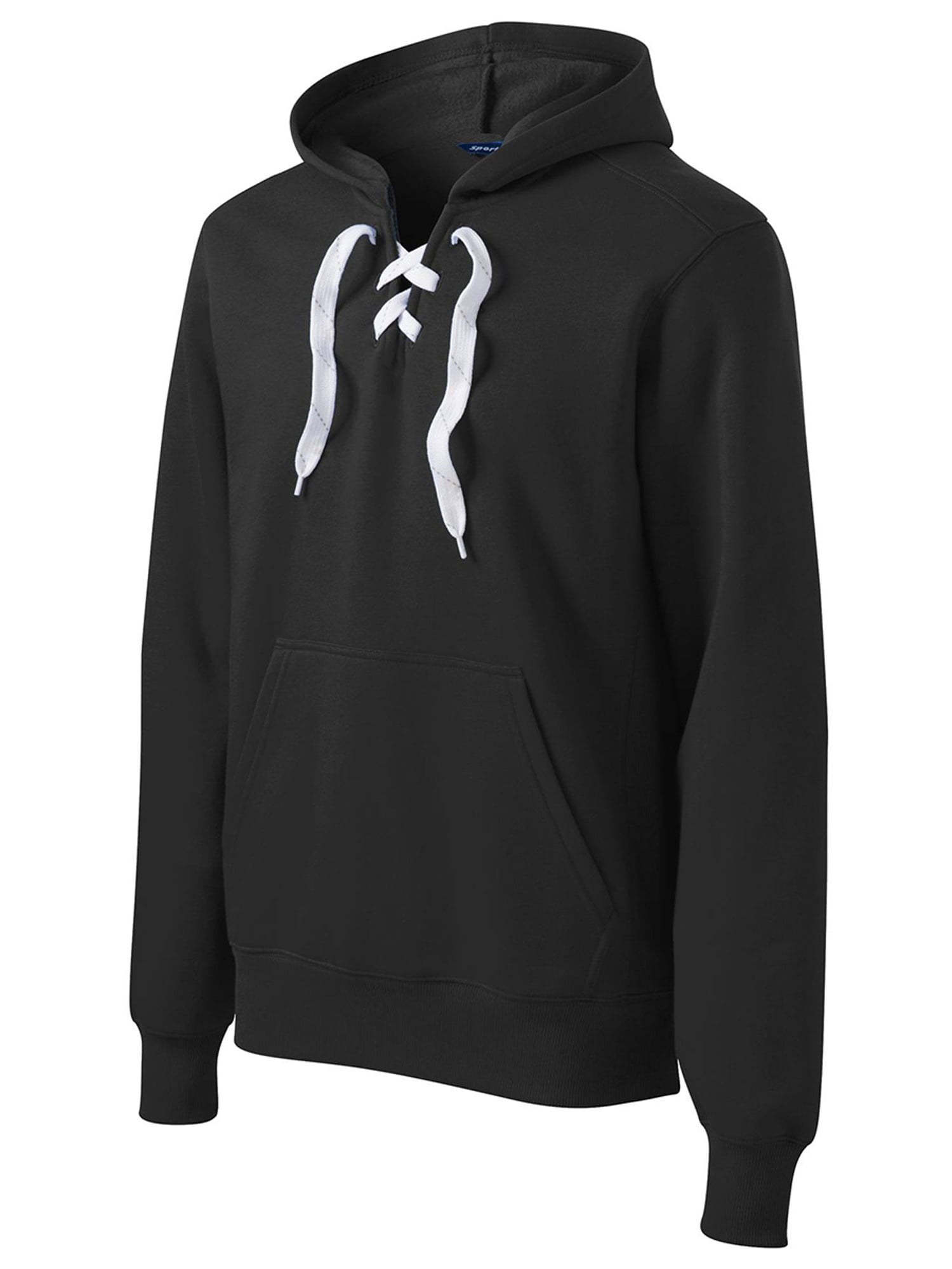 SportTek Sport Tek Men s Lace Up Pullover Hooded Sweatshirt