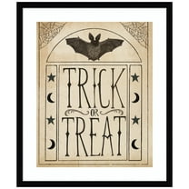 Amanti Art Hocus Pocus IV Stars and Bat Wood Framed Wall Art Print