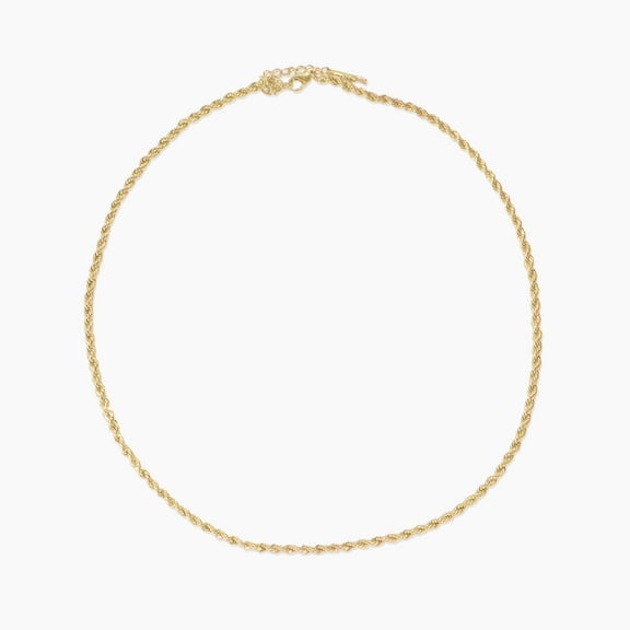 sanctuaire Twisted Rope Chain Necklace Gold