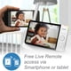 thumbnail image 3 of VTech RM7764-2HD 1080p Smart WiFi Acceso remoto 2 cámaras BabyMonitor, giro e inclinación de 360°, zoom 10X, pantalla HD de 7" 720p y visión nocturna, sonidos relajantes, conversación bidireccional, d, 3 of 5