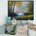 thumbnail image 2 of Designart 'Sunrise Glow and The Awakening Spring Forest' Lake House Framed Canvas Wall Art Print, 2 of 5