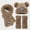 Khaki, variant on Three Sets Of Warm Hats Scarves And Gloves In Winter Scarf Gloves Earmuff Set Women Scarf Hat Set Hat Gloves Scarf Set Women Gloves Scarf Set Men Hat Gloves Scarf Set Girls Scarf Hat Gloves for Girls