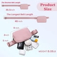 thumbnail image 4 of HAHDAXIA HVJCEZ Sacs Banane pour Femmes Hommes, Sac de Taille Mode Mini Bandoulière Ajustable pour Course, Randonnée et Voyage, Rose, 4 of 6
