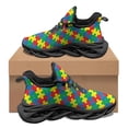 thumbnail image 1 of Autism Awareness Pattern Woman Wear-Resistant Lightweight Mesh Shoes Brand Design Comfortable Sneakers Round Toe Tenis Masculino, 1 of 5