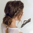 thumbnail image 2 of Unique Bargains 1 Pc Fashion Elegant Rhinestone Hair Clips for Home Coffee Color, 2 of 5