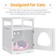 thumbnail image 4 of Caja de arena para gatos Yaheetech Hidden Furniture, color blanco, 4 of 9