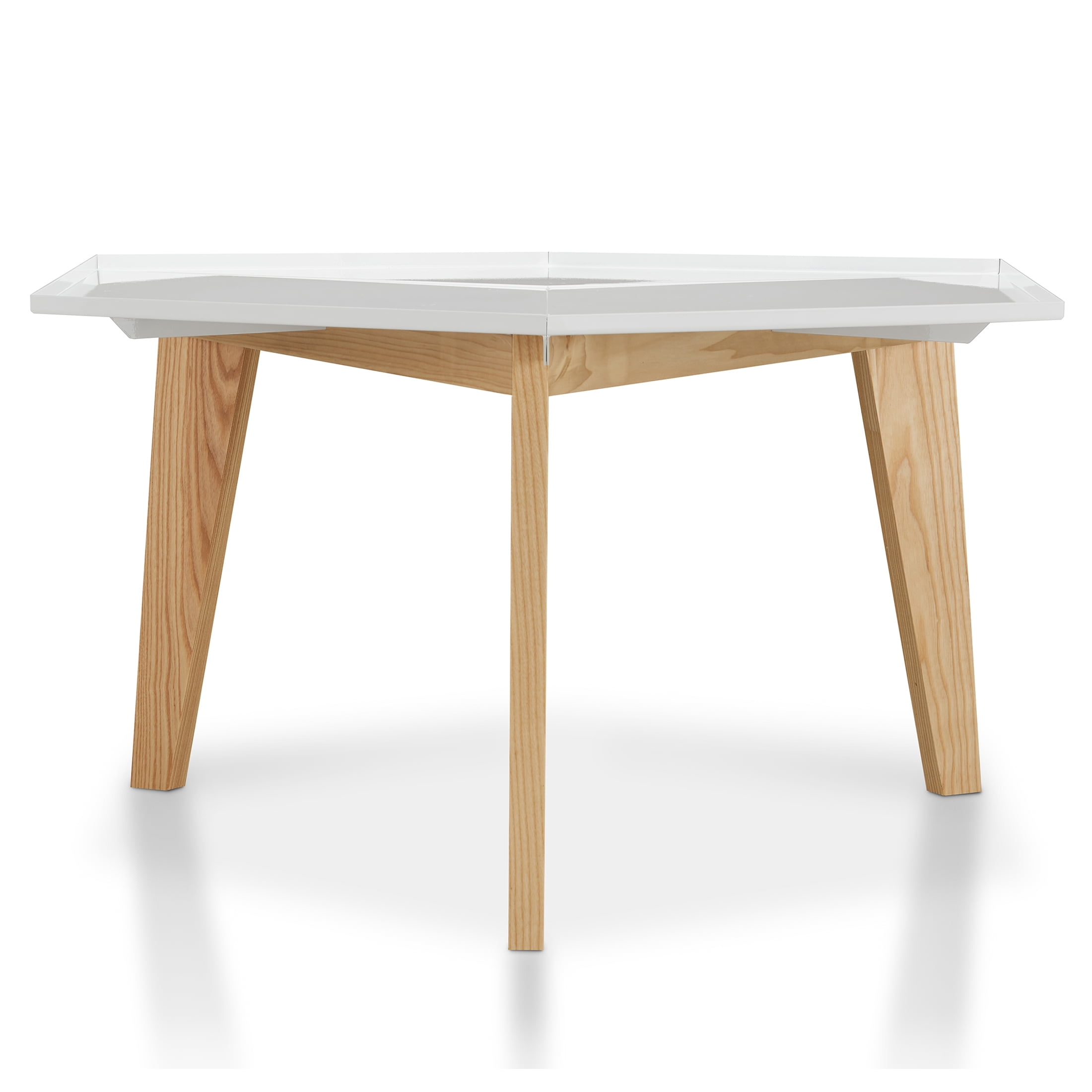 Furniture of America Vidor Coffee Table with Tray Top, White