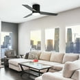 thumbnail image 6 of Parrot Uncle 48" Modern Flush Mount Propeller Ceiling Fan with Remote and LED Lights, LED Ceiling Fan, 3-Blade Ceiling Fan, 6 of 10