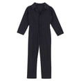 thumbnail image 3 of Miaeowve Kids Boys Mechanic Costume Dance Coveralls Long Sleeve Solid Twill Overalls Boilersuit Black 6, 3 of 7