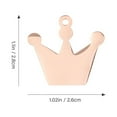 thumbnail image 2 of Miangastore 6pcs Crown Shape Blank Dog Tags Engraved Pet Id Tags For Cats Dogs Personalized Loss Pendant Mirror Finish, 2 of 8