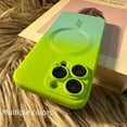 thumbnail image 5 of Funda para teléfono móvil con carga magnética de dos colores degradados para iPhone 14, funda protectora líquida para lente de Apple 13, 5 of 5