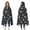 Halloween White Skulls, variant on Wearable Blanket,Halloween Witch Cats on Brooms Pattern Hooded Wearable Flannel Blanket for Adults & Teens,Winter Poncho Shawl Wrap Cape Cozy Anti-Pill,50"x60"