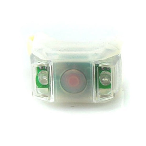 Eigraketly Luz de silicona para bicicleta, linterna reutilizable, piezas para bicicleta, resistente al desgaste, 2 luces LED de Flash, lámpara de Ciclismo Blanco